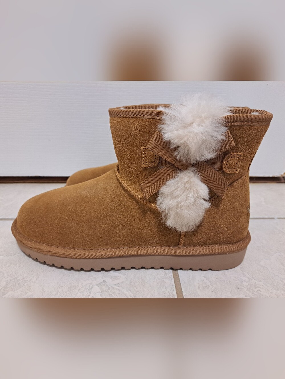 Koolaburra by UGG Ankle Snow Boots - Chestnut Brown